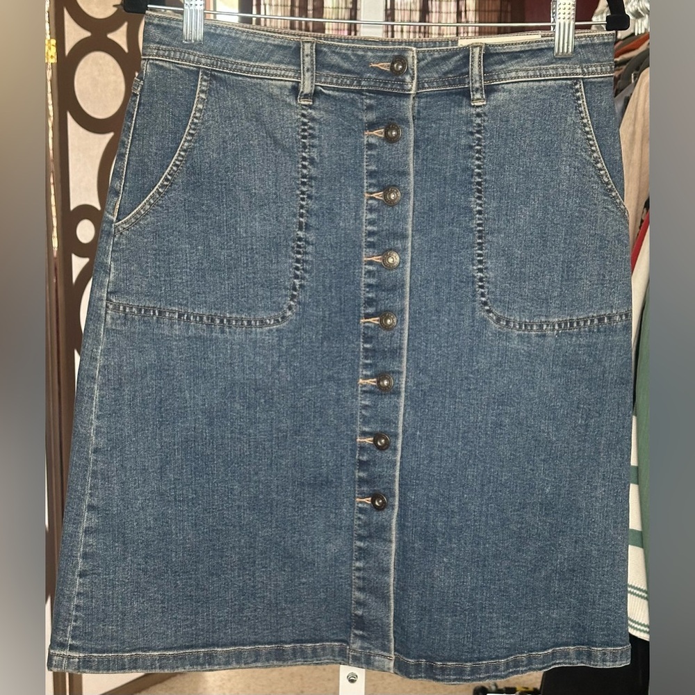 Vince Camuto Blue Denim Skirt